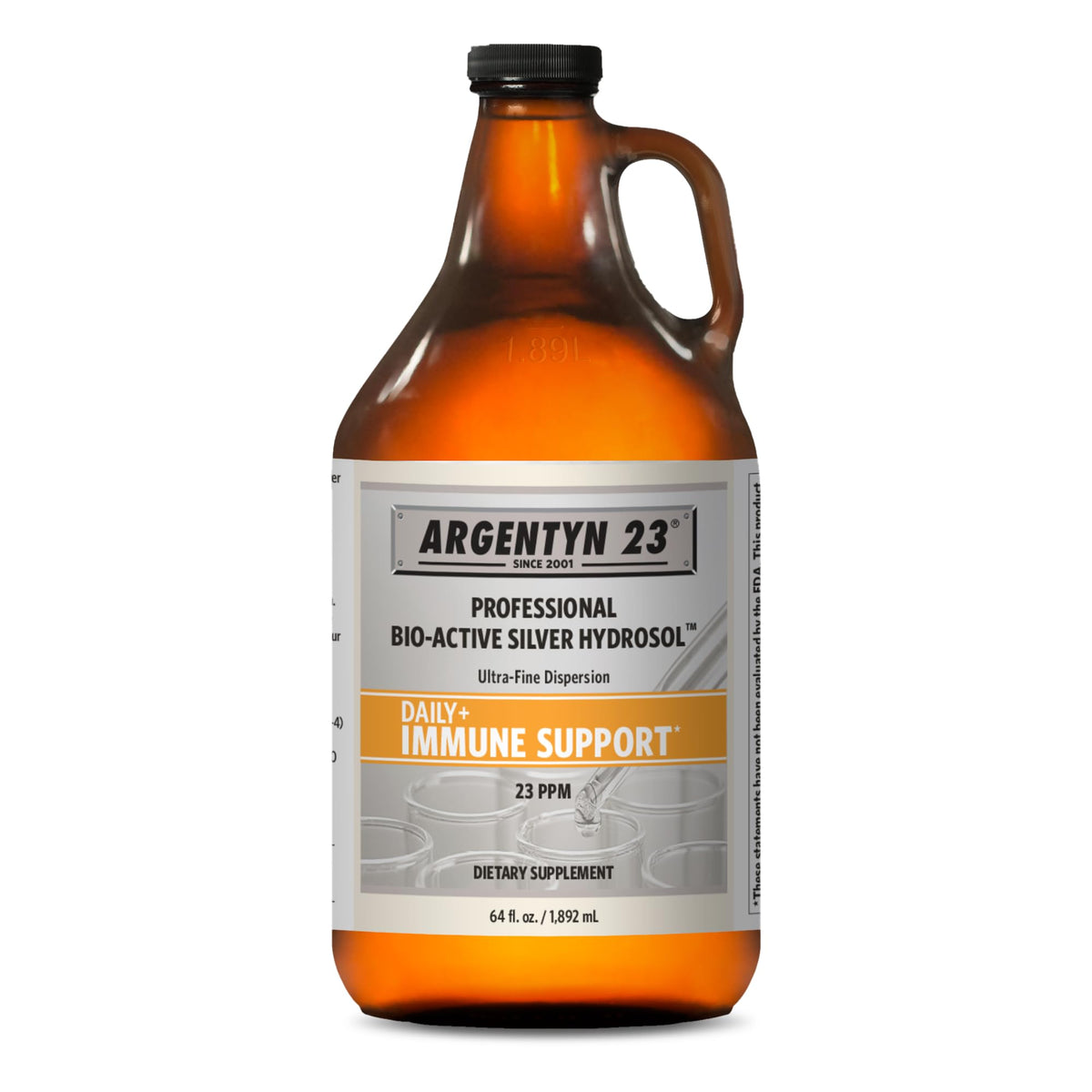 Argentyn 23 Colloïdal Argent 64 fl oz vue avant