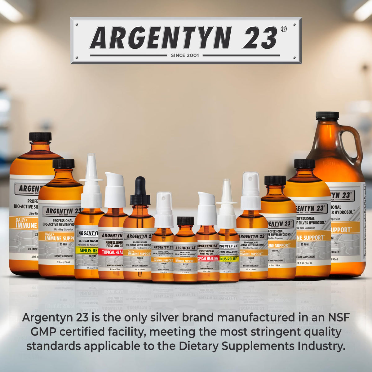 Argentyn 23 Colloidal Silver 236 mL packaging details