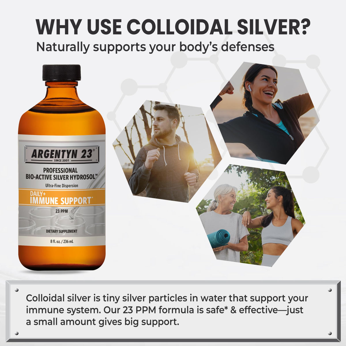 Argentyn 23 Colloidal Silver 236 mL with measuring cap