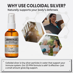 Argentyn 23 Colloidal Silver 59 mL label close-up