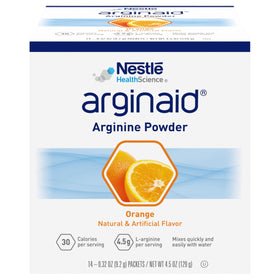 Arginaid Poudre d'Arginine emballage avec saveur orange