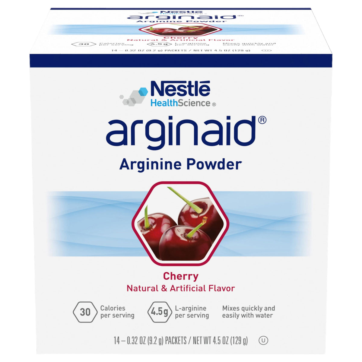 Arginaid Poudre d'Arginine saveur cerise, vue de face