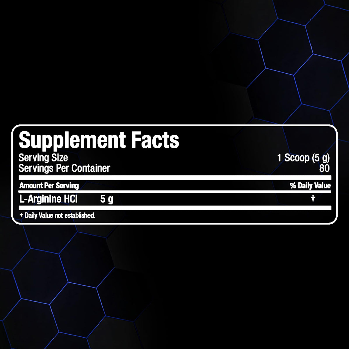 Arginine HCL ALLMAX sur un fond neutre