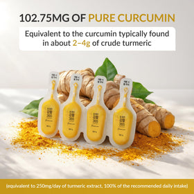 Arihnus Curcuma Liquide 365 mg stick dans un environnement de cuisine