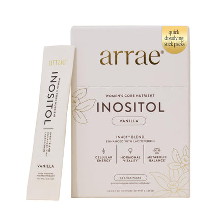 Arrae Inositol 40:1 sachets vanille vue de face