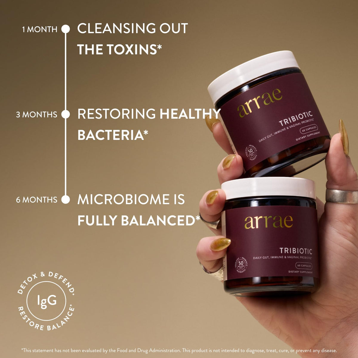 Arrae Tribiotic Complément Alimentaire 30 Capsules côté