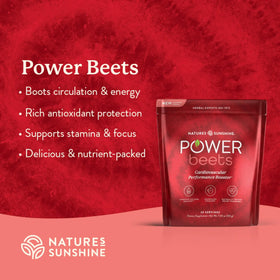 Arrière de l'emballage de Nature's Sunshine Power Beets 240g