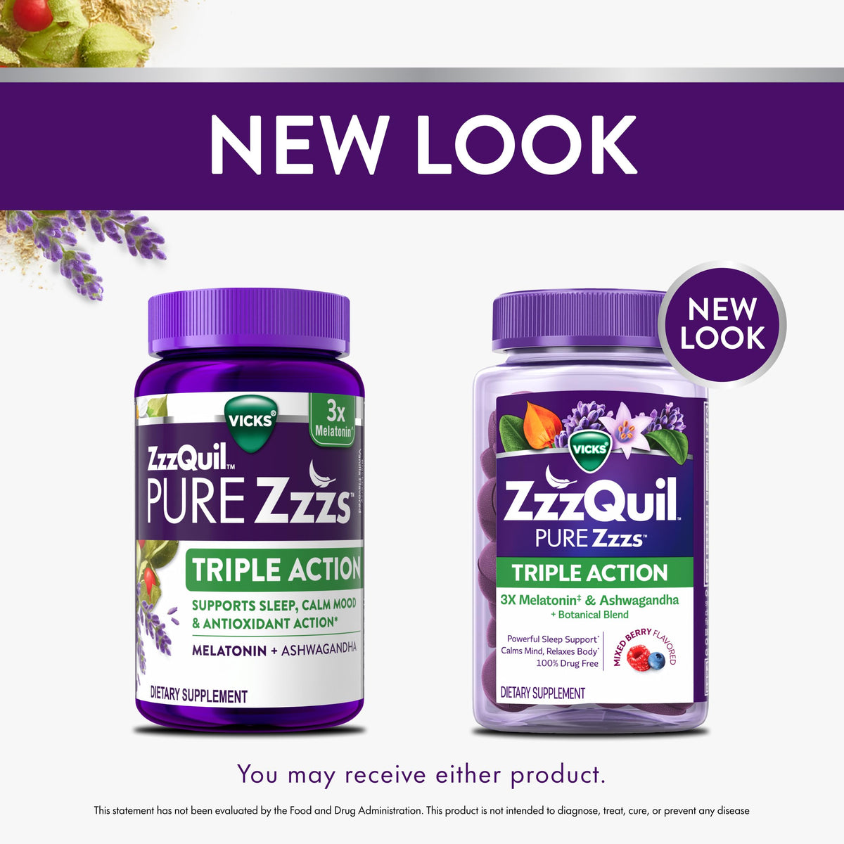 Arrière de l'emballage des Gummies ZzzQuil