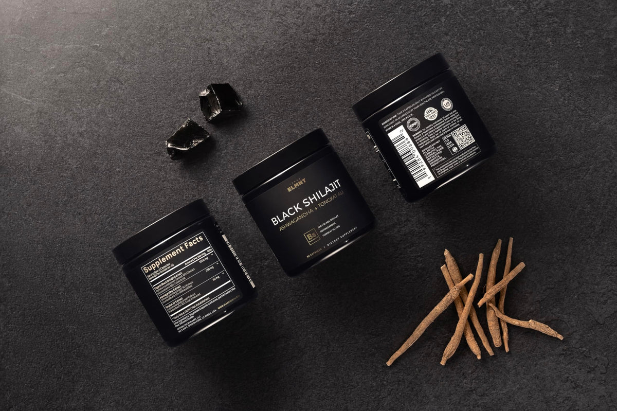 Arrière de la boîte de Shilajit Noir 100x TERRA ELMNT