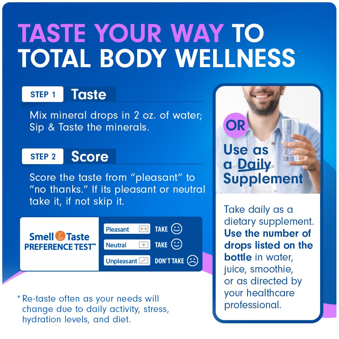 Arrière du flacon de Manganèse SENSEable avec informations nutritionnelles