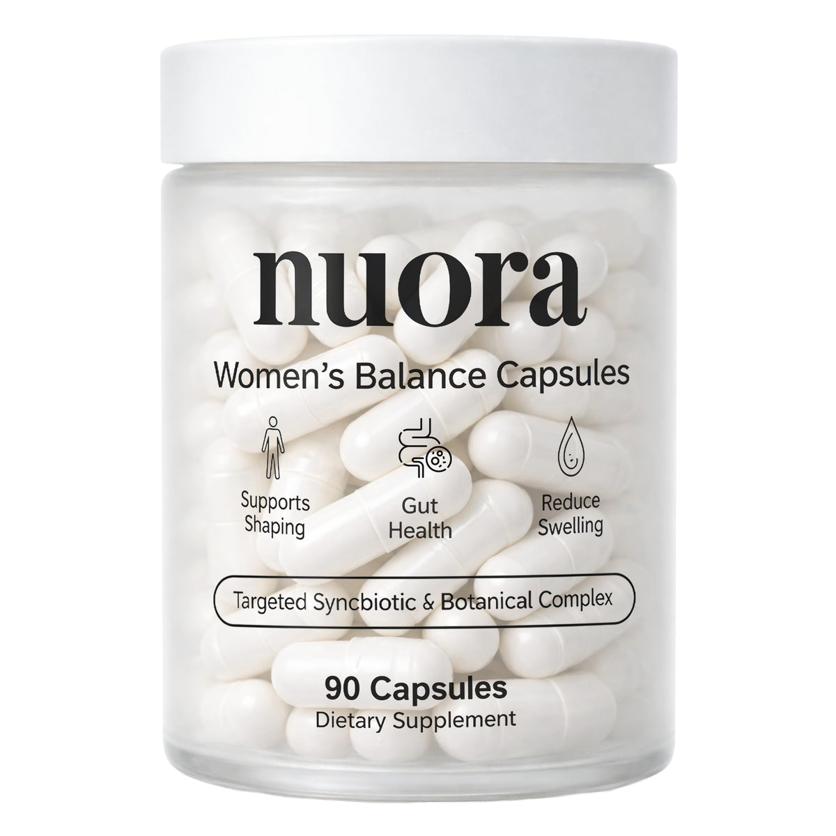 Art anime Nuora Biofilm Probiotic 90 capsules vue de face