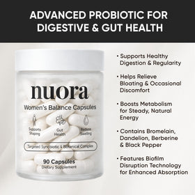 Art anime Nuora Biofilm Probiotic emballage avec ingrédients