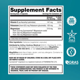 Arthur Andrew Medical Mag3Ultra capsules avec étiquette