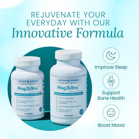 Arthur Andrew Medical Mag3Ultra capsules avec étiquette visible