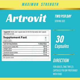 Artrovit Complément Alimentaire Articulaire capsules sur fond blanc