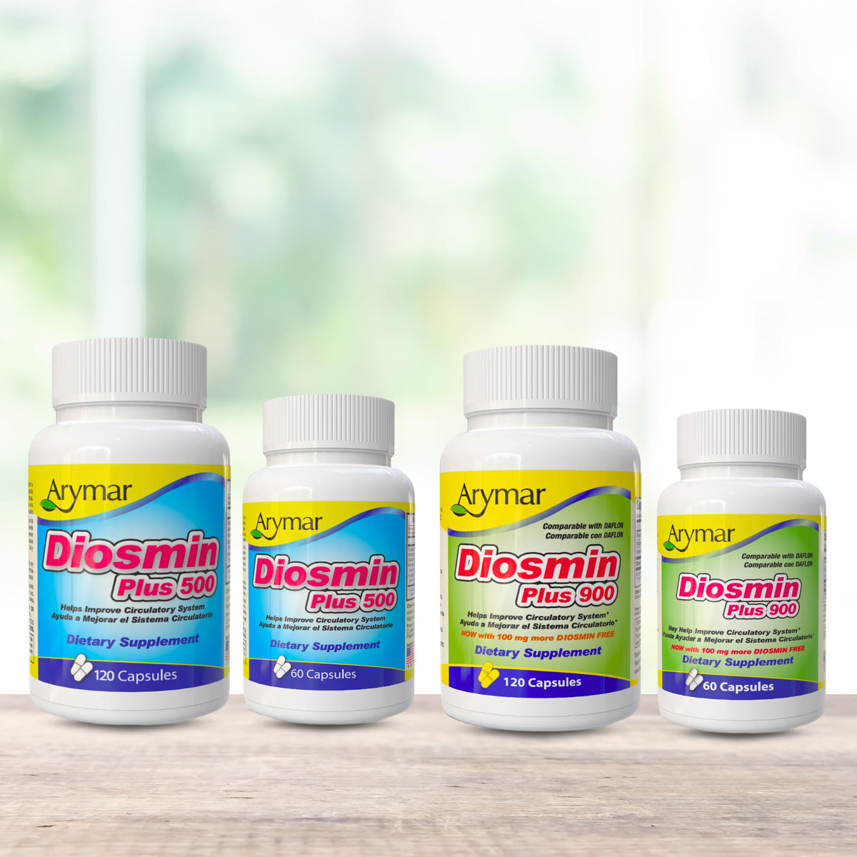 Arymar Diosmin Plus 500mg capsules lifestyle scene