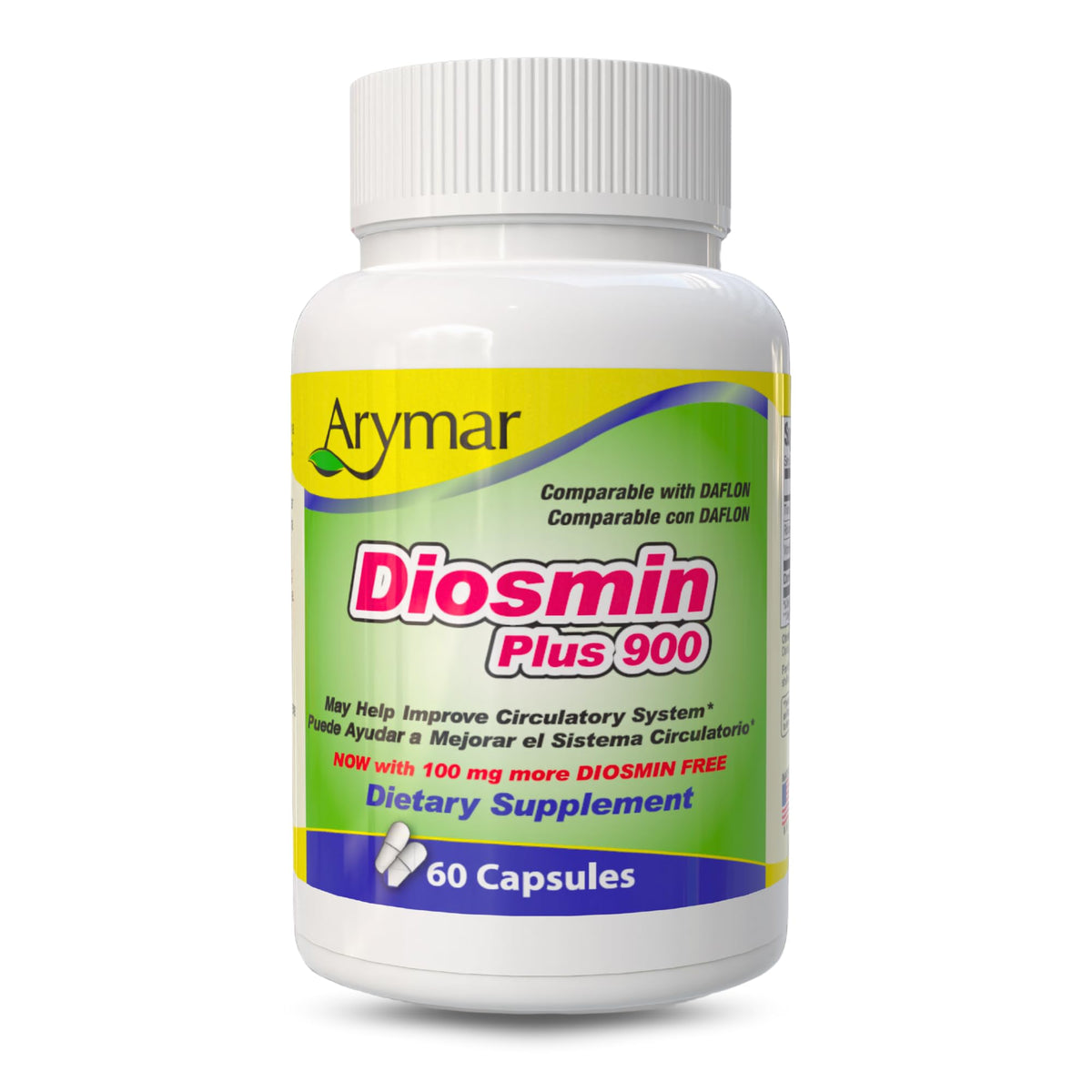 Arymar Diosmin Plus 900 boîte avant avec 60 capsules