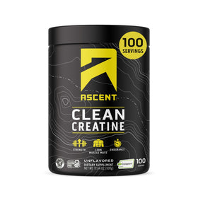 Ascent Clean Creatine Monohydrate 560g packaging front view