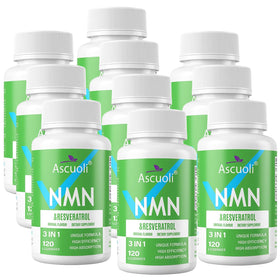 Ascuoli NMN Résvératrol 950mg devant de l'emballage