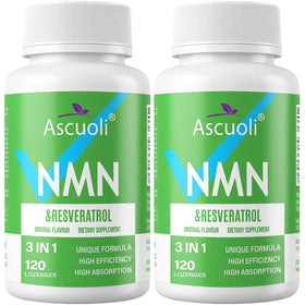 Ascuoli NMN Resvératrol 950mg pastilles vue de face