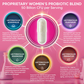 aSquared Nutrition Probiotiques Femme 50 Milliards CFU capsules