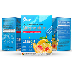 ASSR complément alimentaire prêt à boire, emballage avec 25 stick packs