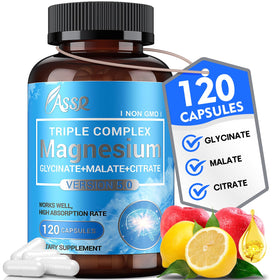 ASSR Complexe de Magnésium Triple 300mg - vue avant du flacon