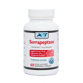 AST Enzymes Serrapeptase 130 000 SPU 60 Capsules Végétariennes vue de face