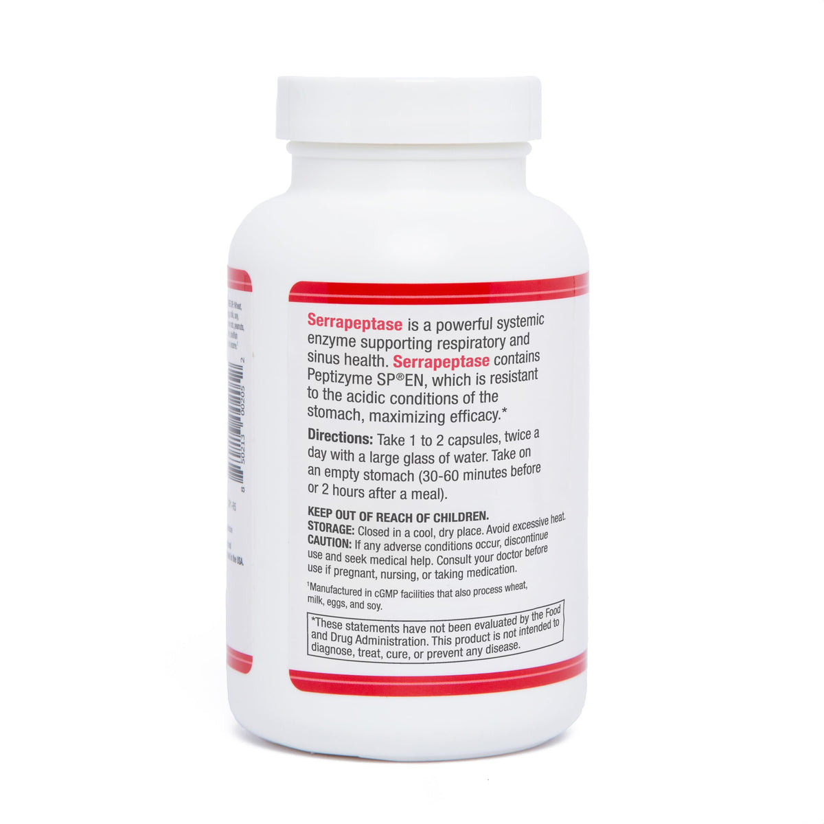 AST Enzymes Serrapeptase 80 000 SPU emballage et capsules