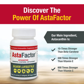 AstaFactor Astaxanthine, étiquette du flacon