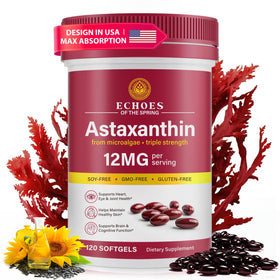 Astaxanthin 12mg Echoes of the spring gélules vue avant