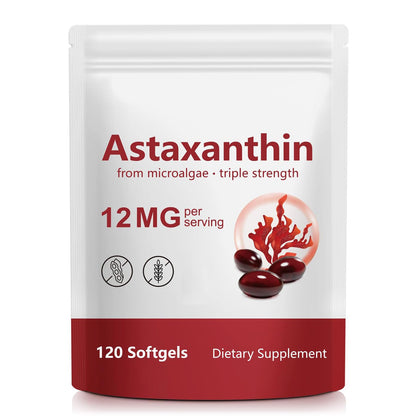 Astaxanthin Compléments Alimentaires 120 Gélules, vue de l'emballage avant