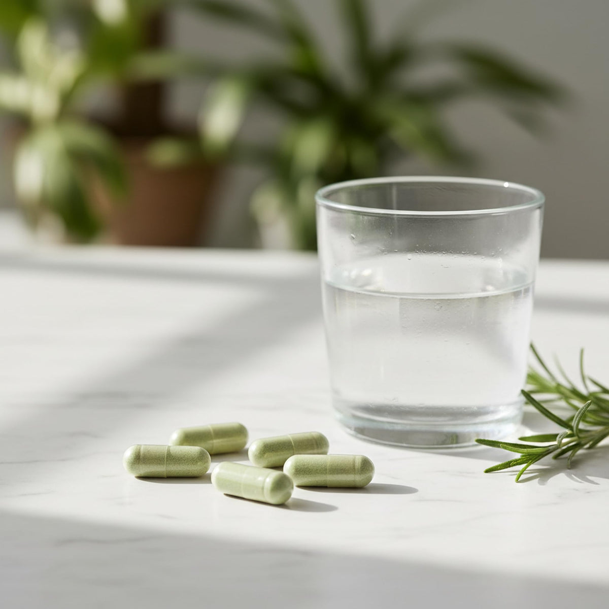 AT ARTEMIS THERAPEUTICS Lucidia Quercétine, capsules sur une table en bois