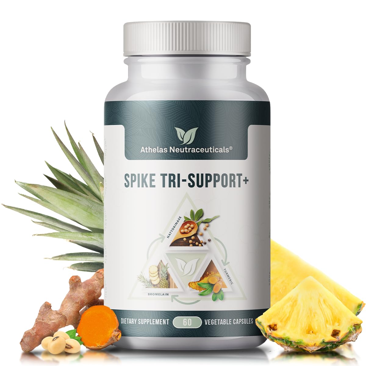 Athelas Neutraceuticals Spike Tri-Support+ 299g avant avec étiquette