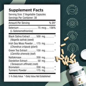 Athelas Neutraceuticals Spike Tri-Support+ 299g avec des ingrédients naturels autour