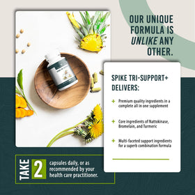 Athelas Neutraceuticals Spike Tri-Support+ 299g ouvert montrant les capsules