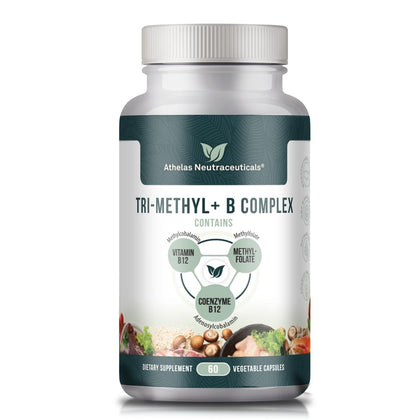Athelas Neutraceuticals Tri-Methyl+ B Complex 68g avant