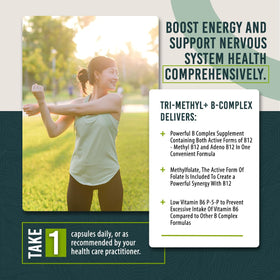 Athelas Neutraceuticals Tri-Methyl+ B Complex 68g avec gélules