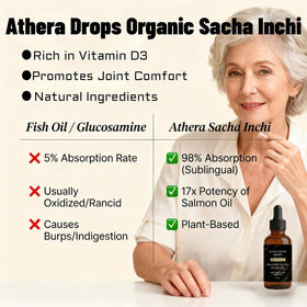 Athera Drops Huile Sacha Inchi 132g en utilisation dans un smoothie