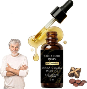 Athera Drops Huile Sacha Inchi 132g vue de face avec étiquette