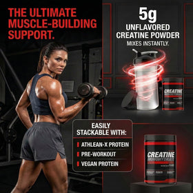 ATHLEAN-X X-CREATINE Poudre de Créatine Monohydrate Pure 540g ingrédients