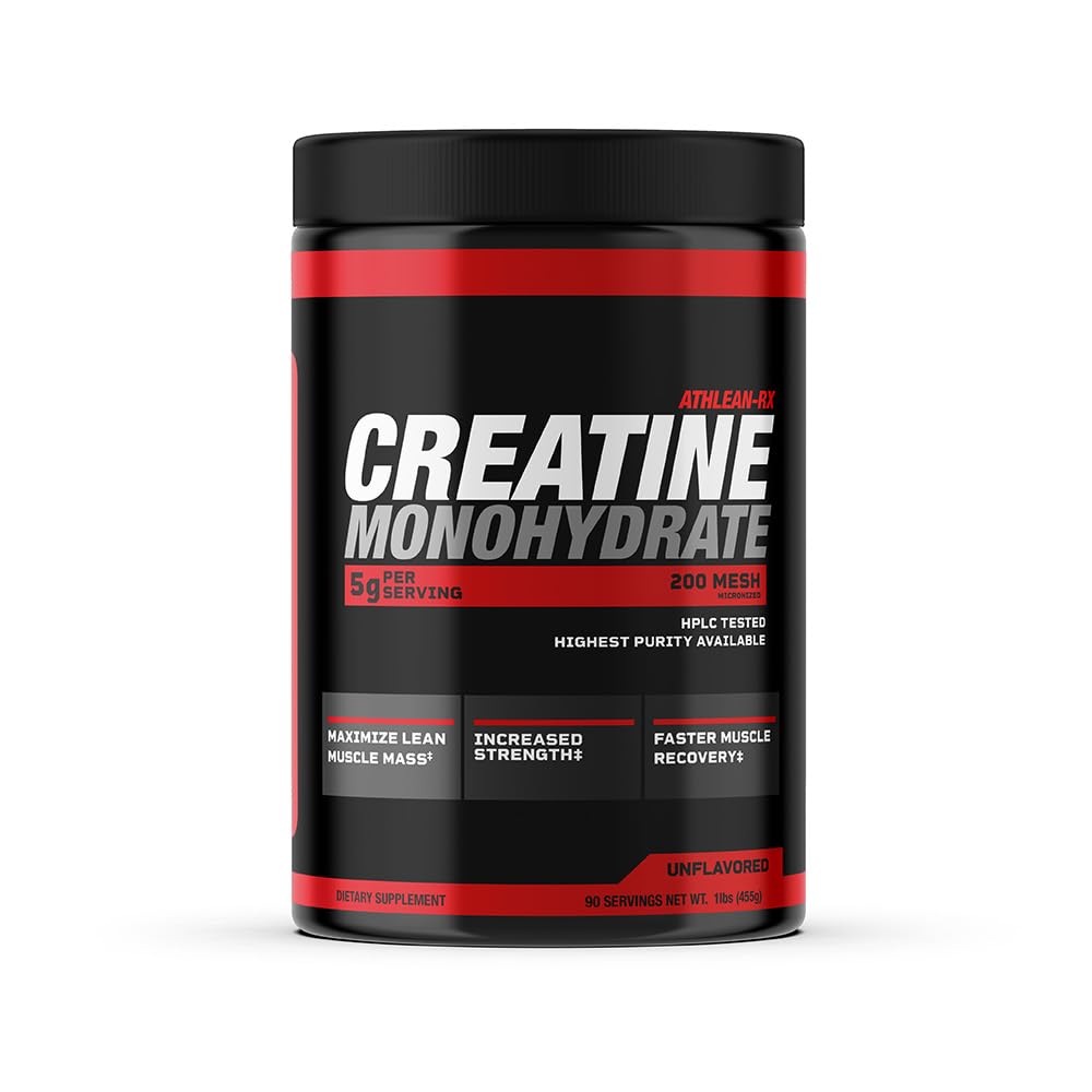 ATHLEAN-X X-CREATINE Poudre de Créatine Monohydrate Pure 540g vue de face