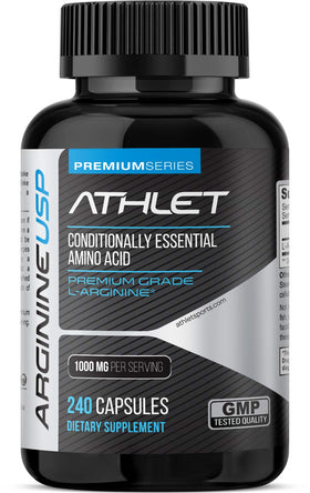 Athlet L-Arginine 1000 mg 240 Capsules vue de face