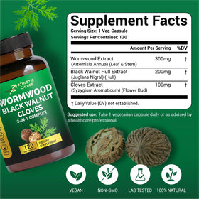 Athletic Choice Complex Vermouth Noire 120 Capsules Végétales contenant