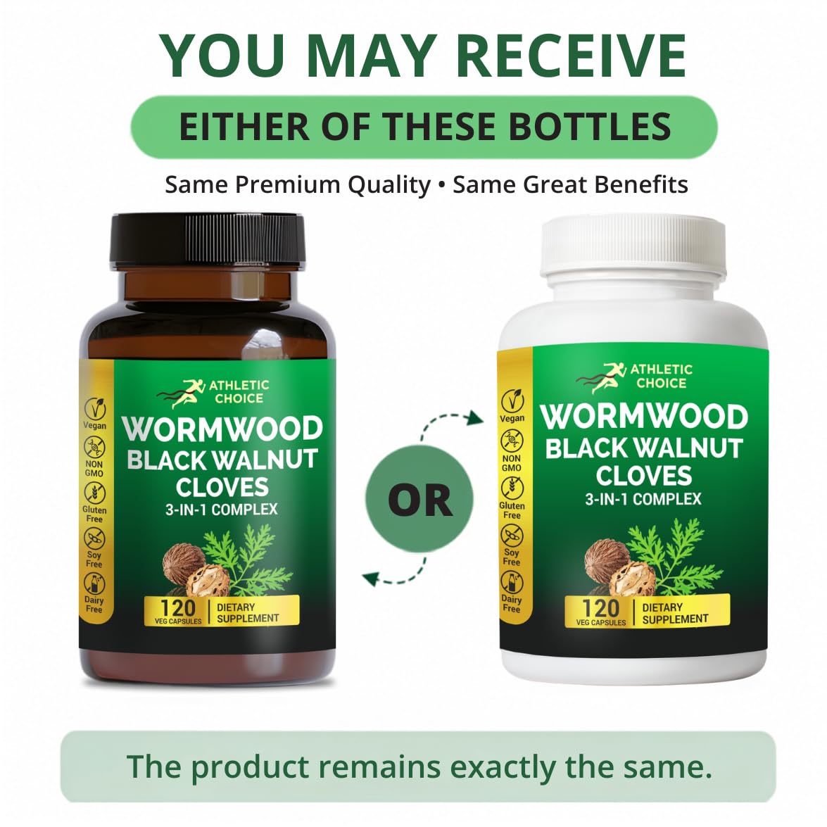 Athletic Choice Complex Vermouth Noire 120 Capsules Végétales étiquette