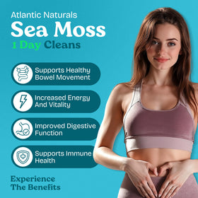 Atlantic Naturals Boisson Détox 1 Jour 240 ml saveur Citron avec étiquette