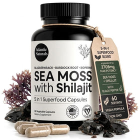 Atlantic Naturals capsules 5-en-1 avec mousse irlandaise et shilajit