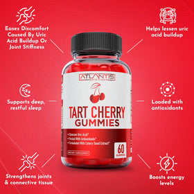 Atlantis Nutrition Gummies Cerise Acide Tartrique - vue de côté