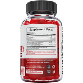 Atlantis Nutrition Gummies Cerise Acide Tartrique - zoom sur la texture des gummies