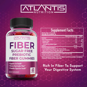 Atlantis Nutrition Gummies Fibres Sans Sucre - gummies dans une main